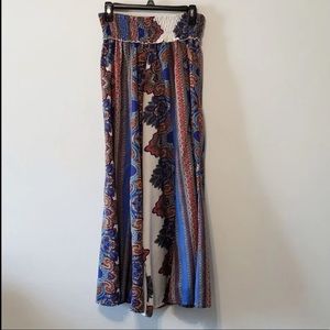Earthbound Trading Co. Boho Paisley Palazzo Pants